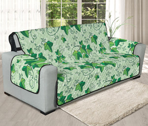 Christmas Ivy Leaf Pattern Print Oversized Sofa Protector