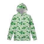 Christmas Ivy Leaf Pattern Print Pullover Hoodie