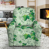 Christmas Ivy Leaf Pattern Print Recliner Slipcover