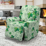 Christmas Ivy Leaf Pattern Print Recliner Slipcover