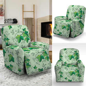 Christmas Ivy Leaf Pattern Print Recliner Slipcover