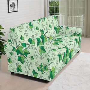 Christmas Ivy Leaf Pattern Print Sofa Cover