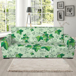 Christmas Ivy Leaf Pattern Print Sofa Slipcover