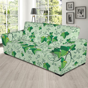 Christmas Ivy Leaf Pattern Print Sofa Slipcover