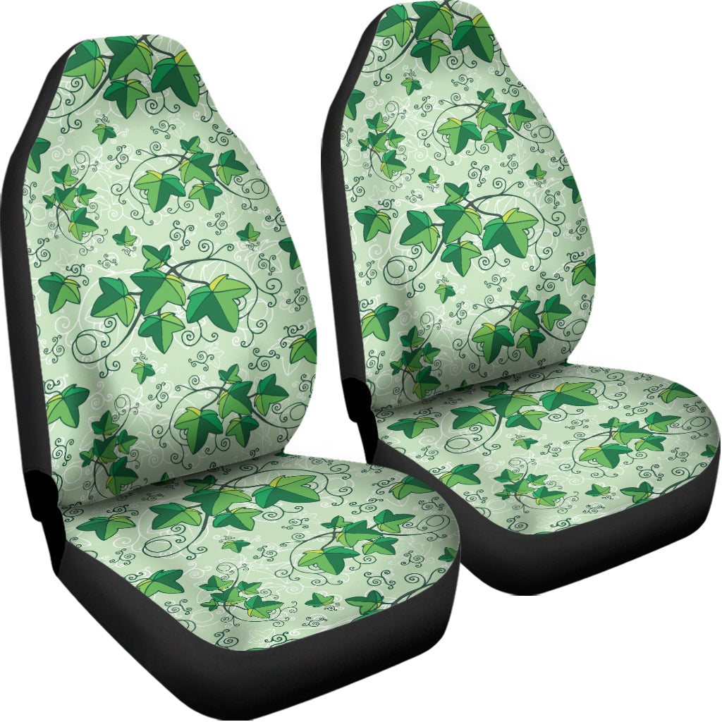 Christmas Ivy Leaf Pattern Print Universal Fit Car Seat Covers