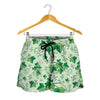 Christmas Ivy Leaf Pattern Print Women's Shorts