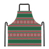 Christmas Knitted Pattern Print Apron