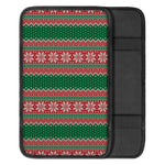 Christmas Knitted Pattern Print Car Center Console Cover