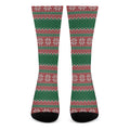 Christmas Knitted Pattern Print Crew Socks