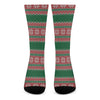 Christmas Knitted Pattern Print Crew Socks