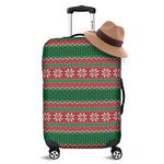 Christmas Knitted Pattern Print Luggage Cover