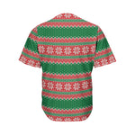 Christmas Knitted Pattern Print Men's Baseball Jersey