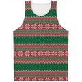 Christmas Knitted Pattern Print Men's Tank Top