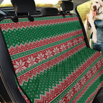 Christmas Knitted Pattern Print Pet Car Back Seat Cover