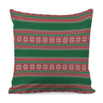 Christmas Knitted Pattern Print Pillow Cover