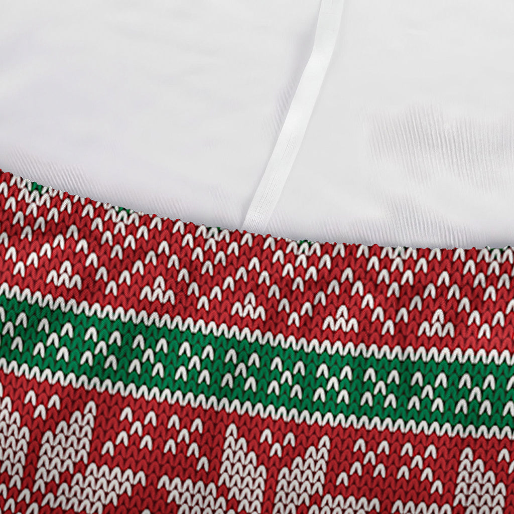 Christmas Knitted Pattern Print Sofa Cover