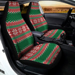 Christmas Knitted Pattern Print Universal Fit Car Seat Covers