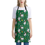 Christmas Llama Pattern Print Apron