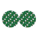 Christmas Llama Pattern Print Car Coasters