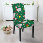 Christmas Llama Pattern Print Dining Chair Slipcover