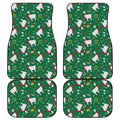 Christmas Llama Pattern Print Front and Back Car Floor Mats