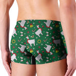 Christmas Llama Pattern Print Men's Boxer Briefs