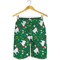 Christmas Llama Pattern Print Men's Shorts