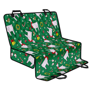 Christmas Llama Pattern Print Pet Car Back Seat Cover