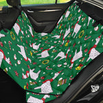 Christmas Llama Pattern Print Pet Car Back Seat Cover