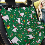 Christmas Llama Pattern Print Pet Car Back Seat Cover