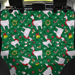 Christmas Llama Pattern Print Pet Car Back Seat Cover