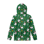 Christmas Llama Pattern Print Pullover Hoodie
