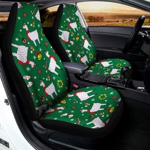 Christmas Llama Pattern Print Universal Fit Car Seat Covers