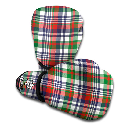 Christmas Madras Plaid Print Boxing Gloves