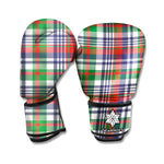 Christmas Madras Plaid Print Boxing Gloves