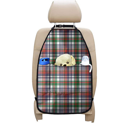 Christmas Madras Plaid Print Car Seat Organizers