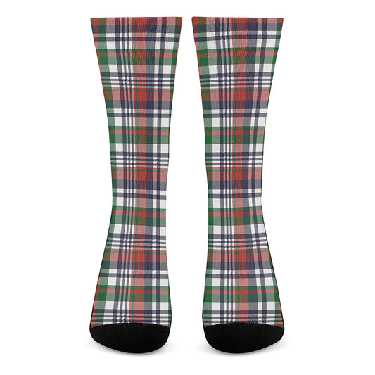 Christmas Madras Plaid Print Crew Socks