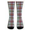 Christmas Madras Plaid Print Crew Socks