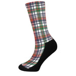 Christmas Madras Plaid Print Crew Socks