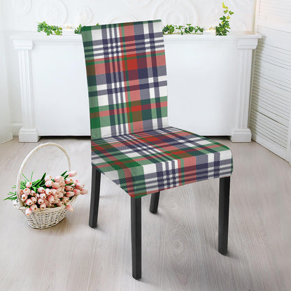 Christmas Madras Plaid Print Dining Chair Slipcover