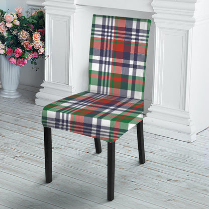 Christmas Madras Plaid Print Dining Chair Slipcover
