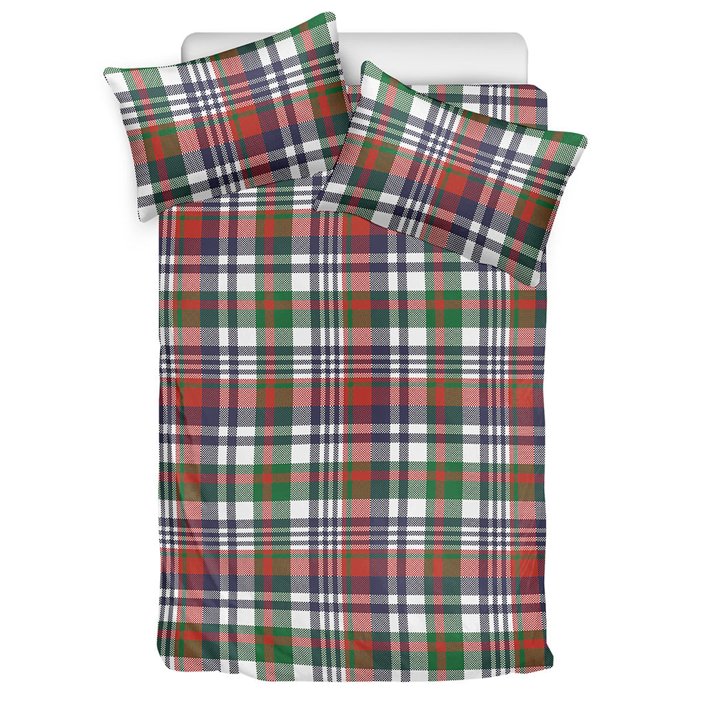 Christmas Madras Plaid Print Duvet Cover Bedding Set