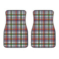 Christmas Madras Plaid Print Front Car Floor Mats