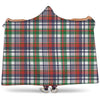 Christmas Madras Plaid Print Hooded Blanket