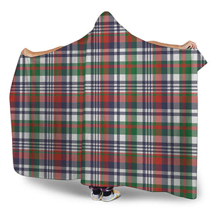 Christmas Madras Plaid Print Hooded Blanket