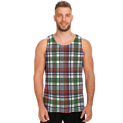 Christmas Madras Plaid Print Men's Tank Top