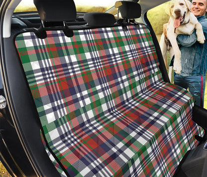 Christmas Madras Plaid Print Pet Car Back Seat Cover