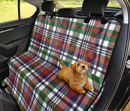 Christmas Madras Plaid Print Pet Car Back Seat Cover