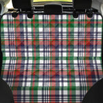 Christmas Madras Plaid Print Pet Car Back Seat Cover