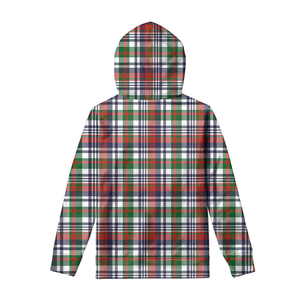 Christmas Madras Plaid Print Pullover Hoodie